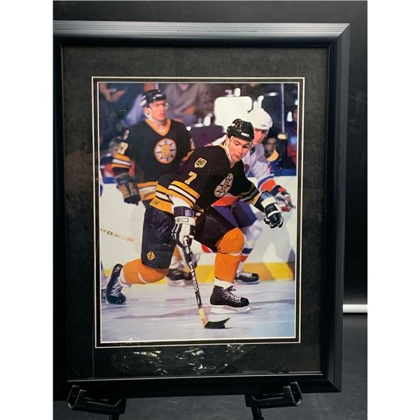 RAY BOURQUE BOSTON BRUINS ROOKIE SEASON, NHL FRAMED PICTURE, ITEM SIZE IS 12.5" X 15", PROFESSIONALL