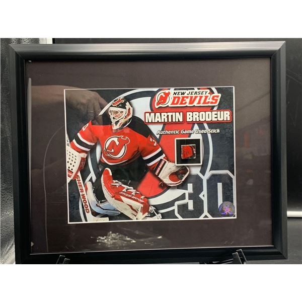 MARTIN BRODEUR NEW JERSEY DEVILS GAME USED STICK, NHL GAME USED STICK, WITH CERTIFICATE OF AUTHENTIC