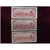 Image 2 : (3) 1954 $2 Bills 