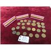 Image 1 : 3 Rolls of Canadian Pennies , 23 Loose Ones - 1920s and Up 