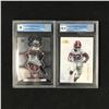 Image 1 : 2021-22 DAVANTE ADAMS PANINI (GCG GRD 9) AND NAJEE HARRIS WILD CARD MATTE (GCG GRD 9.5)