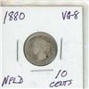 Image 1 : 1880 NEWFOUNDLAND QUEEN VICTORIA 10 CENTS.