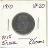 Image 1 : 1910 KING EDWARD 25 CENTS.