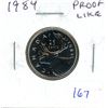 1984 Canadian 25 Cents. Proof Like.