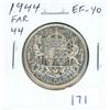 Image 1 : 1944 Canadian Silver 50 Cents with Far 44 in date. EF-40. Nice.
