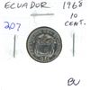 Image 1 : Ecuador. 1968 10 Centavos. BU.