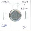 Image 1 : India. 1967 1 Paisa. BU.