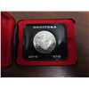 Image 2 : 1970 Canadian Nickel Dollar. Commemorates the 100th Anniversary of Manitoba joining Canada. Housed i