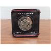 Image 3 : 1970 Canadian Nickel Dollar. Commemorates the 100th Anniversary of Manitoba joining Canada. Housed i