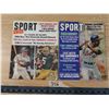 Image 1 : 2 sport magazines 1966-68 hank Aaron on cover