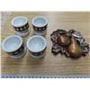 Image 2 : Chalkware, 4 egg cup's, nutcracker/ pick , misc.