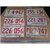 Image 1 : 6 Sask license plates 1975- 1 pair