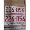 Image 2 : 6 Sask license plates 1975- 1 pair