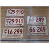 Image 1 : 5 Sask license plates 1975- 1 pair
