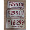 Image 3 : 5 Sask license plates 1975- 1 pair