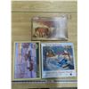 Image 3 : 5 puzzles western theme, horses  vintage