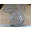 Image 5 : Silver anniversary dishes + clear glass plates , misc.