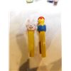 Image 1 : VINTAGE FOOTLESS CHICK IN EGG AND RABBIT PEZ DISPENSERS