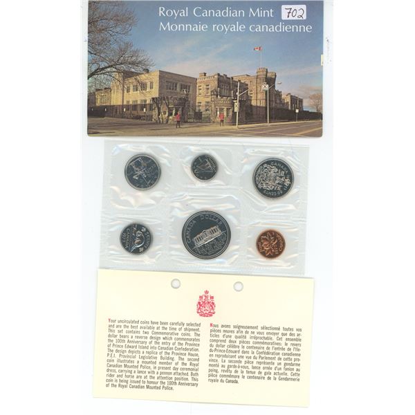 1973 Canadian coin PL year set