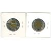 Image 2 : 2 Canadian 2 dollar toonies - 2017 Vimy Ridge & Northern Lights - non colored