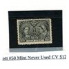 Image 2 : Scott #50 mint never used CV $120