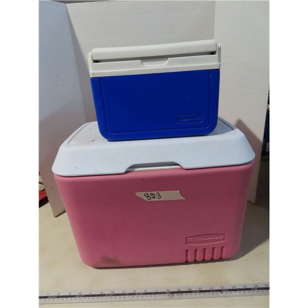 Coleman and rubbermaid coolers