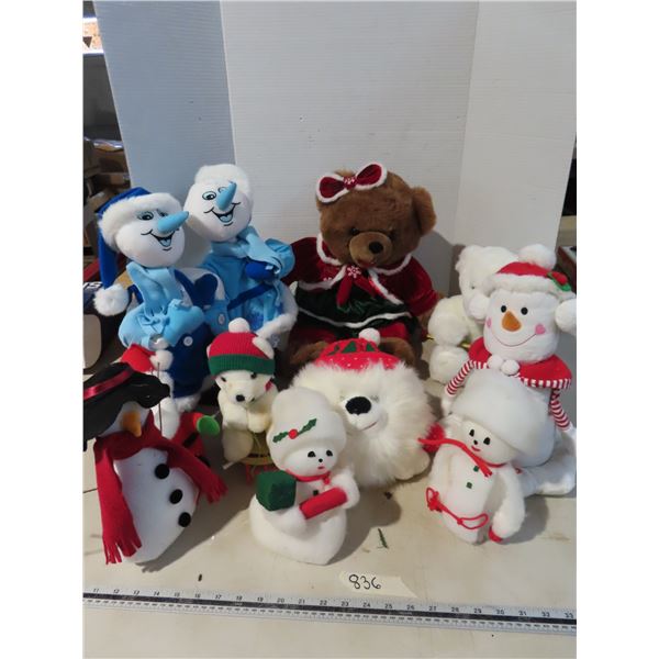 Lot of snowflake teddies