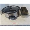 Image 1 : Slow cooker with laof pans