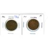 Image 1 : 1910 and 1911 large pennies