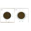 Image 2 : Lot of 2 1916 large pennies