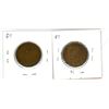 Image 2 : Lot of 2 1920 large pennies
