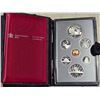 Image 1 : 1981 Canadian double dollar 7 coin specimen set. Includes "Trans-Canada Railway" silver dollar