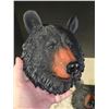 Image 3 : 2 Black bear head wall plaques, like new - 9"H