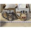 Image 6 : 2 Halloween mugs, stainless steel inside - new in box