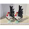 Image 1 : 2 Vintage rooster porcelain figurines - Japan