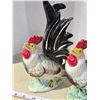 Image 3 : 2 Vintage rooster porcelain figurines - Japan