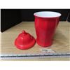 Image 2 : Vintage red cookie jar-heavy