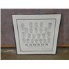 Image 1 : Team Canada 2002 lithograph picture 78cm w x 75cm h