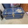 Image 1 : blue metal trunk