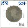 Image 1 : 1872 Canadian silver 50 cent coin