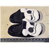 Image 2 : Ladies Jack Skellington teddy bear slippers, sz 6 - new