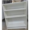 Image 1 : 34"x27"x9.5" white half book  shelf and tray+ file organizer