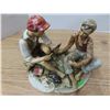 Image 2 : Untique italian capodimonte "works of art" figurine young men playing cards
