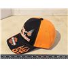 Image 3 : Harley Davidson, w/ orange flame, Velcro back, hat - new