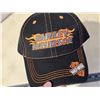 Image 8 : Black Harley Davidson hat, w/ Velcro back - new