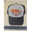 Image 2 : Gray & Black Harley Davidson hat, w/ Velcro back - new