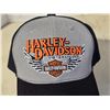 Image 7 : Gray & Black Harley Davidson hat, w/ Velcro back - new