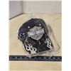 Image 1 : Black Harley Davidson hat, w/ white flame and Velcro back - new
