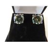 Image 3 : 6.00 CT TW GRA CERTIFIED ROUND BRILLIANT CUT MOISSANITE VVS CYAN COLOR SET IN 925 SILVER EARRINGS RE