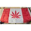 Image 2 : Red Canada Cannabis leaf flag, new - 34"x57.5"